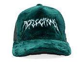 Kappe Reflection Luxury Fuzzy Trucker - Bottle Green/ White