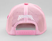 Kappe Reflection Luxury Samt Strasssteine Pink / Weiß