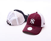 Damen Kappe New Era - MLB Washed & Mesh 9TWENTY - NY Yankees - Burgundy