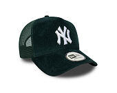 Kappe New Era - MLB Seasonal Cord 9FORTY Trucker - NY Yankees - Dark Green