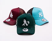 Kappe New Era - MLB Contrast Stitch WS Retro 9FORTY Trucker - Oakland Athletics - Dark Green