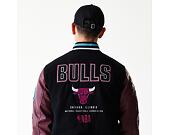 Jacke New Era - NBA Patch Varsity Jacket - Chicago Bulls - Black