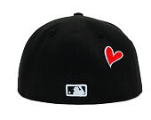 Kappe New Era - MLB Team Heart 59FIFTY - NY Yankees - Black / Scarlet