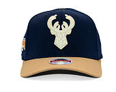 Kappe Mitchell & Ness - Sand Storm Classic Red - Milwaukee Bucks - Navy/Sand