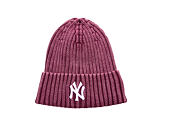 Mütze New Era - MLB Mini Logo Cuff Beanie - NY Yankees - Burgundy