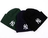 Mütze New Era - MLB Wide Cuff Beanie - NY Yankees - Dark Green