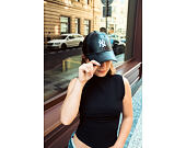 Damen Kappe New Era - MLB Contrast Stitch PU Leather 9FORTY - NY Yankees - Black / White