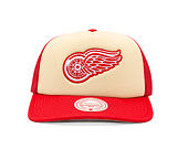 Kappe Mitchell & Ness - NHL Vintage Block Trucker - Detroit Red Wings - Cream
