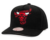 Kappe Mitchell & Ness - NBA Tilted Pro Snapback - Chicago Bulls - Black