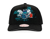 Kappe Mitchell & Ness - NBA Tilted Pro Snapback Hwc - Charlotte Hornets - Black