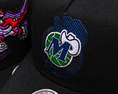 Kappe Mitchell & Ness - NBA Tilted Pro Snapback Hwc - Dallas Mavericks - Black