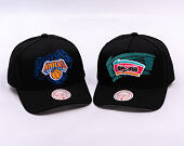 Kappe Mitchell & Ness - NBA Tilted Pro Snapback Hwc - San Antonio Spurs - Black