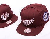 Kappe Mitchell & Ness - NHL Fashion Basic Snapback - Detroit Red Wings - Dark Purple