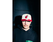 Kappe Mitchell & Ness - NBA Vintage Block Trucker - Miami Heat - Cream