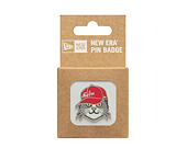 Brosche New Era - Branded Cap Pin - Cat - Silver