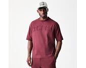 T-Shirt New Era - Branded Washed Oversized Tee - Burgundy