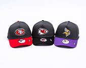 Kappe New Era - NFL Charcoal Drop 9FORTY A-Frame - San Francisco 49Ers - Steel Clouds / Scarlet