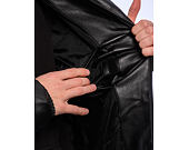 Jacke Karl Kani - Metal Signature Pu Leather Puffer Jacket - Black