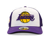 Kappe New Era - NBA Side Patch 9FORTY - A-Frame Trucker - LA Lakers - Purple