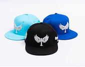 Kappe Reflection Luxury Shine Loud Snapback - Satin Schwarz / Weiß