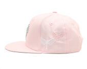 Kappe Reflection Luxury Shine Loud Snapback - Baby Pink / Weiß