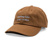 Kappe 8by8 - Dadcap - "running late is my cardio" - Brown/Sky Blue