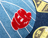 Kappe New Era - 59FIFTY Low Profile Day - Pinstripe Denim Indigo