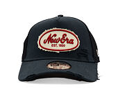 Kappe New Era - Branded Oval Canvas Distress 9FORTY Trucker - Navy