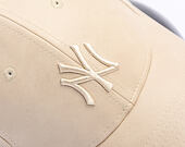 Damen Kappe New Era - MLB PU Leather 9FORTY - NY Yankees - Stone