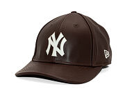 Kappe New Era - MLB IMAGE DROP - Leather 9FORTY M-CROWN - NY Yankees - Brown