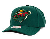 Kappe Mitchell & Ness - Minnesota Wild - Team Ground 2.0 Pro Snapback - Hunter Green