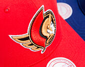 Kappe Mitchell & Ness - Ottawa Senators - Team Ground 2.0 Pro Snapback - Red