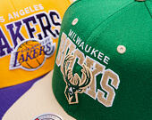 Kappe Mitchell & Ness - NBA Team Arch Snapback - Milwaukee Bucks - Green / Beige