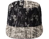 Kappe Kangol - TRENDS PACK - Denim Mashup Army Cap - Black Topstitch