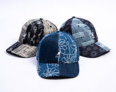 Kappe Kangol - TRENDS PACK - Denim Mashup Baseball - Medium Blue Floral