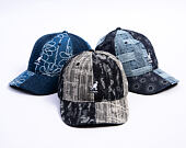 Kappe Kangol - TRENDS PACK - Denim Mashup Baseball - Black Topstitch