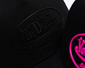 Kappe Von Dutch - Trucker - Rubber Logo Black/Black
