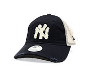 Damen Kappe New Era - MLB Distress Trucker 9TWENTY Trucker - NY Yankees - Navy
