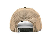 Kappe New Era - Branded Wild West Patch 9FORTY M-CROWN A-Frame Trucker - New Olive / Stone