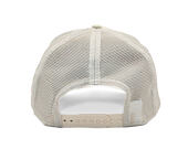 Kappe New Era - MLB Outline 9FORTY A-Frame Trucker - NY Yankees - Cream / Orange