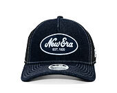 Damen Kappe New Era - Branded Denim Oval Logo 9FORTY M-CROWN A-Frame Trucker - Navy