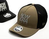 Kappe New Era - Branded Reflective 9FORTY M-CROWN A-Frame Trucker - New Olive