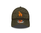Kappe New Era - MLB Quilted 9TWENTY - LA Dodgers - Green / Orange