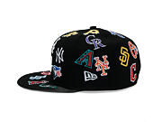 Kappe New Era - MLB All Over Logo 59FIFTY - Black