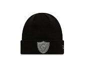 Mütze New Era - NFL Metallic Beanie Medium Knit - Las Vegas Raiders - Black