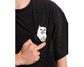 T-Shirt Lord Nermal Pocket Tee (Black Vintage Wash)