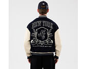 Jacke New Era - Branded Oversized Varsity Jacket - Navy