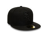 Kappe New Era - MLB Black on Black 59FIFTY - Chicago White Sox - Black