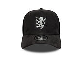 Kappe New Era - Faux Suede 9FORTY A-Frame Trucker - ASTON VILLA FC - Graphite