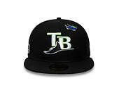 Kappe New Era - MLB IMAGE DROP 59FIFTY - Tampa Bay Rays - Black